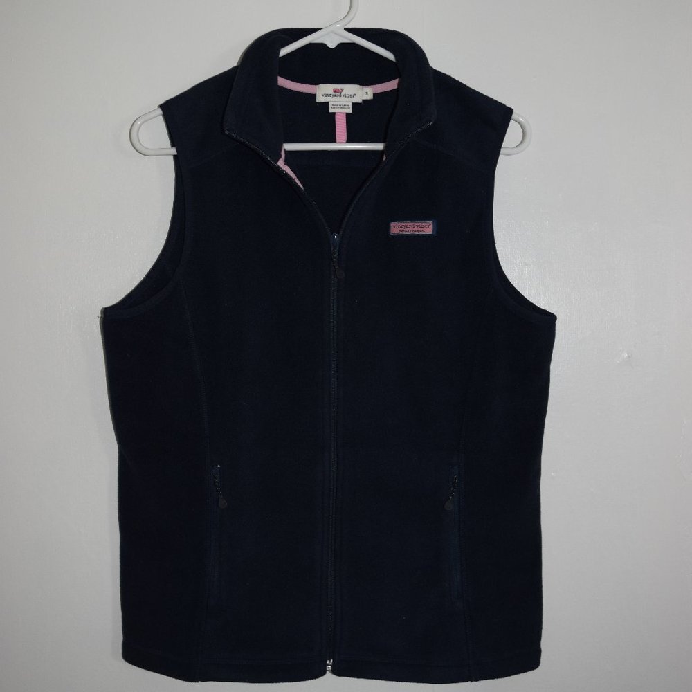 Vineyard Vines Fleece Navy Blue Vest